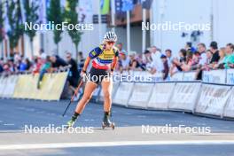 02.08.2024, Sandnes, Norway (NOR): Karoline Offigstad Knotten (NOR) - BLINK24 Festival Biathlon - Sandnes (NOR). www.nordicfocus.com. © Manzoni/NordicFocus. Every downloaded picture is fee-liable.