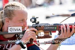 02.08.2024, Sandnes, Norway (NOR): Maren Kirkeeide (Hjelmeset) - BLINK24 Festival Biathlon - Sandnes (NOR). www.nordicfocus.com. © Nordnes/NordicFocus. Every downloaded picture is fee-liable.