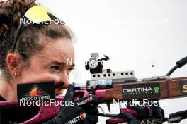 03.08.2024, Sandnes, Norway (NOR): Lou Jeanmonnot (FRA) - BLINK24 Festival Biathlon - Sandnes (NOR). www.nordicfocus.com. © Nordnes/NordicFocus. Every downloaded picture is fee-liable.