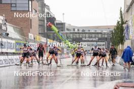 03.08.2024, Sandnes, Norway (NOR): Oceane Michelon (FRA), Frida Tormodsgaard Dokken (NOR), Eline Grue (NOR), Asne Skrede (NOR), Julie Tronerud Kvelvane (NOR) - BLINK24 Festival Biathlon - Sandnes (NOR). www.nordicfocus.com. © Nordnes/NordicFocus. Every downloaded picture is fee-liable.