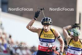 02.08.2024, Sandnes, Norway (NOR): Julia Simon (FRA) - BLINK24 Festival Biathlon - Sandnes (NOR). www.nordicfocus.com. © Nordnes/NordicFocus. Every downloaded picture is fee-liable.