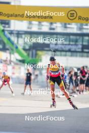 02.08.2024, Sandnes, Norway (NOR): Mia Jenny Nygaard Oestreng (NOR) - BLINK24 Festival Biathlon - Sandnes (NOR). www.nordicfocus.com. © Nordnes/NordicFocus. Every downloaded picture is fee-liable.