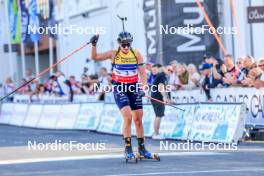 02.08.2024, Sandnes, Norway (NOR): Julia Simon (FRA) - BLINK24 Festival Biathlon - Sandnes (NOR). www.nordicfocus.com. © Manzoni/NordicFocus. Every downloaded picture is fee-liable.