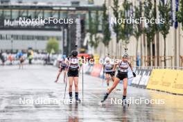 03.08.2024, Sandnes, Norway (NOR): Antonia Mia Samseth (NOR), Julie Tronerud Kvelvane (NOR), (l-r) - BLINK24 Festival Biathlon - Sandnes (NOR). www.nordicfocus.com. © Manzoni/NordicFocus. Every downloaded picture is fee-liable.