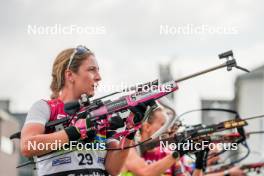 02.08.2024, Sandnes, Norway (NOR): Emilie Kalkenberg (Agheim) - BLINK24 Festival Biathlon - Sandnes (NOR). www.nordicfocus.com. © Nordnes/NordicFocus. Every downloaded picture is fee-liable.