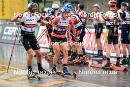 03.08.2024, Sandnes, Norway (NOR): Philipp Horn (GER), Anna Weidel (GER), (l-r) - BLINK24 Festival Biathlon - Sandnes (NOR). www.nordicfocus.com. © Manzoni/NordicFocus. Every downloaded picture is fee-liable.