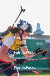 02.08.2024, Sandnes, Norway (NOR): Lou Jeanmonnot (FRA) - BLINK24 Festival Biathlon - Sandnes (NOR). www.nordicfocus.com. © Nordnes/NordicFocus. Every downloaded picture is fee-liable.