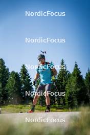 31.07.2024, Lavaze, Italy (ITA): Emilien Claude (FRA) - Biathlon summer training, Lavaze (ITA). www.nordicfocus.com. © Barbieri/NordicFocus. Every downloaded picture is fee-liable.