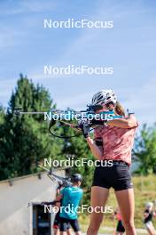 17.08.2024, Font-Romeu, France (FRA): Voldiya Galmace-Paulin (FRA) - Biathlon summer training, Font-Romeu (FRA). www.nordicfocus.com. © Authamayou/NordicFocus. Every downloaded picture is fee-liable.