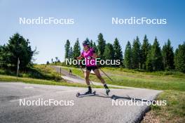 31.07.2024, Lavaze, Italy (ITA): Dunja Zdouc (AUT) - Biathlon summer training, Lavaze (ITA). www.nordicfocus.com. © Barbieri/NordicFocus. Every downloaded picture is fee-liable.