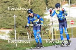 15.09.2024, Lenzerheide, Switzerland (SUI): Bogdan Tsymbal (UKR), Artem Tyshchenko (UKR), (l-r) - Sommer Nordic Event 2024, Sommer Biathlon Cup, Lenzerheide (SUI). www.nordicfocus.com. © Manzoni/NordicFocus. Every downloaded picture is fee-liable.