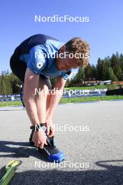 20.05.2024, Lenzerheide, Switzerland (SUI): Sebastian Stalder (SUI) - Biathlon summer training, Lenzerheide (SUI). www.nordicfocus.com. © Manzoni/NordicFocus. Every downloaded picture is fee-liable.