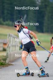 28.08.2024, Bessans, France (FRA): Gilonne Guigonnat (FRA) - Biathlon summer training, Bessans (FRA). www.nordicfocus.com. © Authamayou/NordicFocus. Every downloaded picture is fee-liable.