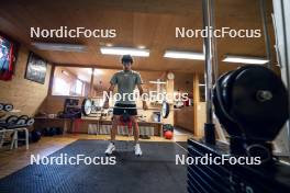 27.08.2024, Martell, Italy (ITA): Tommaso Giacomel (ITA) - Biathlon summer training, Martell (ITA). www.nordicfocus.com. © Vanzetta/NordicFocus. Every downloaded picture is fee-liable.