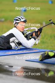 10.09.2024, Lenzerheide, Switzerland (SUI): Niklas Hartweg (SUI) - Biathlon summer training, Lenzerheide (SUI). www.nordicfocus.com. © Manzoni/NordicFocus. Every downloaded picture is fee-liable.