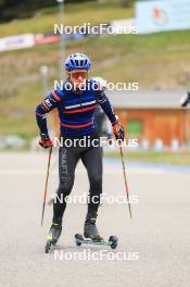 16.09.2024, Lenzerheide, Switzerland (SUI): Oscar Lombardot (FRA) - Biathlon summer training, Lenzerheide (SUI). www.nordicfocus.com. © Manzoni/NordicFocus. Every downloaded picture is fee-liable.