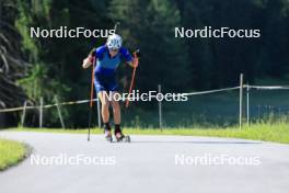 18.07.2024, Lenzerheide, Switzerland (SUI): Maxime Germain (USA) - Biathlon summer training, Lenzerheide (SUI). www.nordicfocus.com. © Manzoni/NordicFocus. Every downloaded picture is fee-liable.