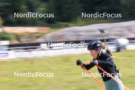 16.09.2024, Lenzerheide, Switzerland (SUI): Oceane Michelon (FRA) - Biathlon summer training, Lenzerheide (SUI). www.nordicfocus.com. © Manzoni/NordicFocus. Every downloaded picture is fee-liable.