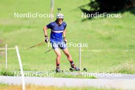 15.07.2024, Lenzerheide, Switzerland (SUI): Vincent Bonacci (USA) - Biathlon summer training, Lenzerheide (SUI). www.nordicfocus.com. © Manzoni/NordicFocus. Every downloaded picture is fee-liable.