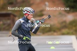 13.10.2024, Ramsau am Dachstein, Austria (AUT): Sebastian Stalder (SUI) - Biathlon summer training, Ramsau am Dachstein (AUT). www.nordicfocus.com. © Manzoni/NordicFocus. Every downloaded picture is fee-liable.