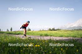 19.06.2024, Lavaze, Italy (ITA): Dorothea Wierer (ITA) - Biathlon summer training, Lavaze (ITA). www.nordicfocus.com. © Vanzetta/NordicFocus. Every downloaded picture is fee-liable.