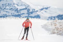 18.06.2024, Tignes, France (FRA): Camille Coupe (FRA) - Biathlon summer training, Tignes (FRA). www.nordicfocus.com. © Authamayou/NordicFocus. Every downloaded picture is fee-liable.