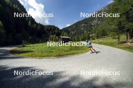 27.08.2024, Martell, Italy (ITA): Giacomel Tommaso (ITA) - Biathlon summer training, Martell (ITA). www.nordicfocus.com. © Vanzetta/NordicFocus. Every downloaded picture is fee-liable.