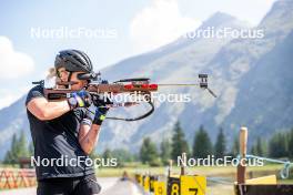 28.08.2024, Bessans, France (FRA): Sophie Chauveau (FRA) - Biathlon summer training, Bessans (FRA). www.nordicfocus.com. © Authamayou/NordicFocus. Every downloaded picture is fee-liable.