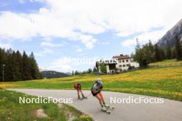 20.05.2024, Lenzerheide, Switzerland (SUI): Lydia Hiernickel (SUI), Lena Haecki-Gross (SUI), (l-r) - Biathlon summer training, Lenzerheide (SUI). www.nordicfocus.com. © Manzoni/NordicFocus. Every downloaded picture is fee-liable.