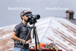 19.06.2024, Lavaze, Italy (ITA): Andrea Zattoni (ITA), coach team - Biathlon summer training, Lavaze (ITA). www.nordicfocus.com. © Vanzetta/NordicFocus. Every downloaded picture is fee-liable.