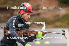 13.10.2024, Ramsau am Dachstein, Austria (AUT): Jeremy Finello (SUI) - Biathlon summer training, Ramsau am Dachstein (AUT). www.nordicfocus.com. © Manzoni/NordicFocus. Every downloaded picture is fee-liable.