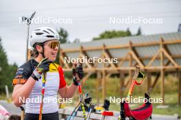 20.09.2024, Font-Romeu, France (FRA): Lotte Lie (BEL) - Biathlon summer training, Font-Romeu (FRA). www.nordicfocus.com. © Authamayou/NordicFocus. Every downloaded picture is fee-liable.