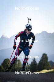 22.10.2024, Lavaze, Italy (ITA): Johannes Dale-Skjevdal (NOR) - Biathlon summer training, Lavaze (ITA). www.nordicfocus.com. © Vanzetta/NordicFocus. Every downloaded picture is fee-liable.