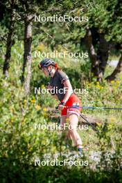 17.08.2024, Font-Romeu, France (FRA): Eva Laine (FRA) - Biathlon summer training, Font-Romeu (FRA). www.nordicfocus.com. © Authamayou/NordicFocus. Every downloaded picture is fee-liable.