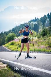 06.08.2024, Lavaze, Italy (ITA): Dunja Zdouc (AUT) - Biathlon summer training, Lavaze (ITA). www.nordicfocus.com. © Barbieri/NordicFocus. Every downloaded picture is fee-liable.