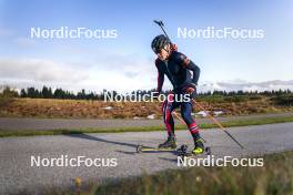 22.10.2024, Lavaze, Italy (ITA): Johannes Dale-Skjevdal (NOR) - Biathlon summer training, Lavaze (ITA). www.nordicfocus.com. © Vanzetta/NordicFocus. Every downloaded picture is fee-liable.