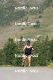 28.08.2024, Bessans, France (FRA): Lou Jeanmonnot (FRA) - Biathlon summer training, Bessans (FRA). www.nordicfocus.com. © Authamayou/NordicFocus. Every downloaded picture is fee-liable.