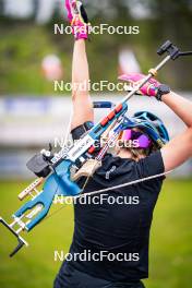 15.06.2024, Lavaze, Italy (ITA): Elvira Oeberg (SWE) - Biathlon summer training, Lavaze (ITA). www.nordicfocus.com. © Barbieri/NordicFocus. Every downloaded picture is fee-liable.