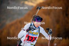 09.11.2024, Bessans, France (FRA): Voldiya Galmace-Paulin (FRA) - Biathlon summer training, Bessans (FRA). www.nordicfocus.com. © Authamayou/NordicFocus. Every downloaded picture is fee-liable.