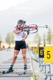 28.08.2024, Bessans, France (FRA): Gilonne Guigonnat (FRA) - Biathlon summer training, Bessans (FRA). www.nordicfocus.com. © Authamayou/NordicFocus. Every downloaded picture is fee-liable.