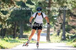 17.08.2024, Font-Romeu, France (FRA): Lou-Anne Dupont Ballet-Baz (FRA) - Biathlon summer training, Font-Romeu (FRA). www.nordicfocus.com. © Authamayou/NordicFocus. Every downloaded picture is fee-liable.