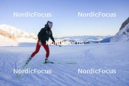 12.10.2024, Ramsau am Dachstein, Austria (AUT): Oceane Michelon (FRA) - Biathlon summer training, Dachsteinglacier, Ramsau am Dachstein (AUT). www.nordicfocus.com. © Manzoni/NordicFocus. Every downloaded picture is fee-liable.