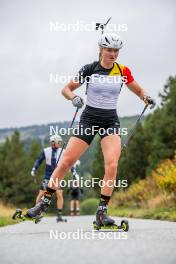 20.09.2024, Font-Romeu, France (FRA): Maya Cloetens (BEL) - Biathlon summer training, Font-Romeu (FRA). www.nordicfocus.com. © Authamayou/NordicFocus. Every downloaded picture is fee-liable.