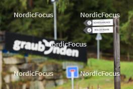 10.09.2024, Lenzerheide, Switzerland (SUI): Event Feature: Track signs - Biathlon summer training, Lenzerheide (SUI). www.nordicfocus.com. © Manzoni/NordicFocus. Every downloaded picture is fee-liable.