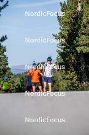 02.09.2024, Font-Romeu, France (FRA): Jesper Nelin (SWE), Sebastian Samuelsson (SWE), (l-r) - Biathlon summer training, Font-Romeu (FRA). www.nordicfocus.com. © Authamayou/NordicFocus. Every downloaded picture is fee-liable.