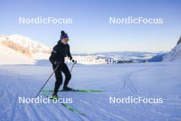 12.10.2024, Ramsau am Dachstein, Austria (AUT): Lou Jeanmonnot (FRA) - Biathlon summer training, Dachsteinglacier, Ramsau am Dachstein (AUT). www.nordicfocus.com. © Manzoni/NordicFocus. Every downloaded picture is fee-liable.