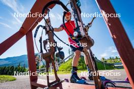 28.06.2024, Lavaze, Italy (ITA): Ingrid Landmark Tandrevold (NOR) - Biathlon summer training, Lavaze (ITA). www.nordicfocus.com. © Barbieri/NordicFocus. Every downloaded picture is fee-liable.