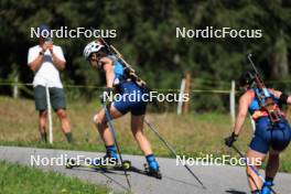 15.07.2024, Lenzerheide, Switzerland (SUI): Deedra Irwin (USA), Grace Castonguay (USA), (l-r) - Biathlon summer training, Lenzerheide (SUI). www.nordicfocus.com. © Manzoni/NordicFocus. Every downloaded picture is fee-liable.