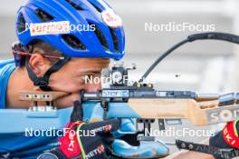 29.08.2024, Bessans, France (FRA): Oscar Lombardot (FRA) - Biathlon summer training, Bessans (FRA). www.nordicfocus.com. © Authamayou/NordicFocus. Every downloaded picture is fee-liable.