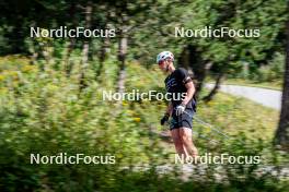 17.08.2024, Font-Romeu, France (FRA): Edgar Geny (FRA) - Biathlon summer training, Font-Romeu (FRA). www.nordicfocus.com. © Authamayou/NordicFocus. Every downloaded picture is fee-liable.